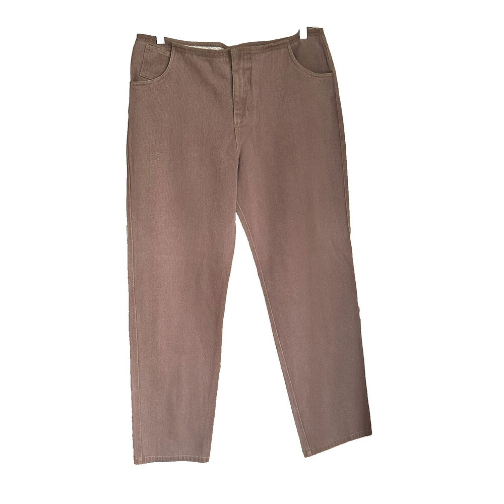 Christopher Esber Deconstruct Mid-rise Straight Leg Denim Jean Walnut Color US10